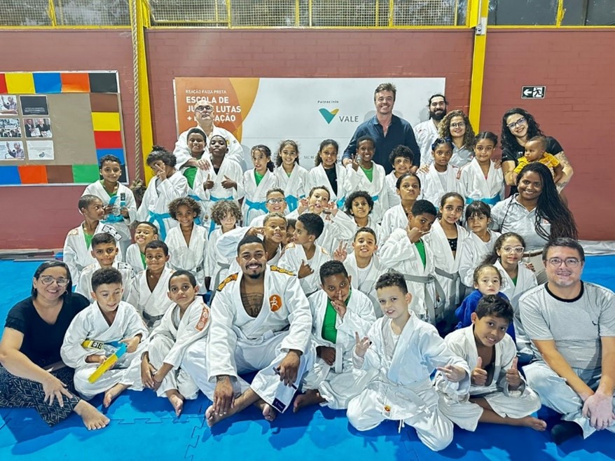 Em Belo Horizonte, o Instituto Reação atende 438 crianças com patrocínio da Vale via Lei de Incentivo ao Esporte. Foto: Instituto Reação.